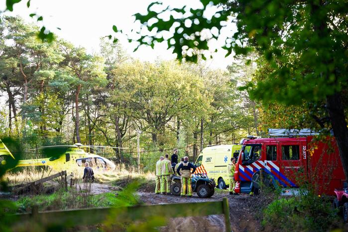Traumahelikopter landt op terrein Fundustry