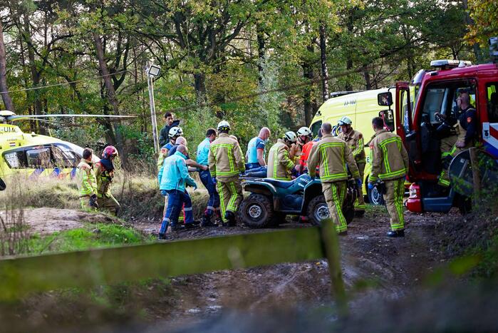 Traumahelikopter landt op terrein Fundustry