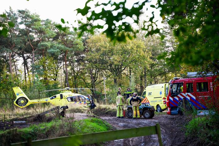 Traumahelikopter landt op terrein Fundustry