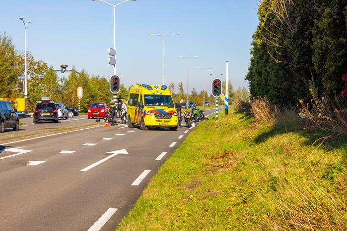 Twee motorrijders gewond bij ongeval