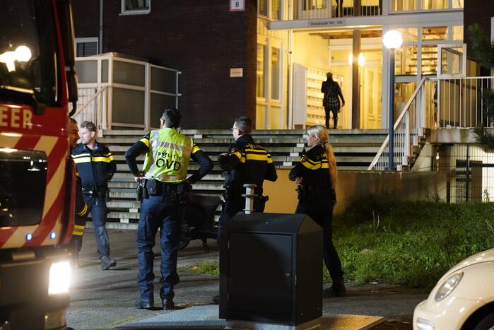 Smeulbrand in appartementencomplex