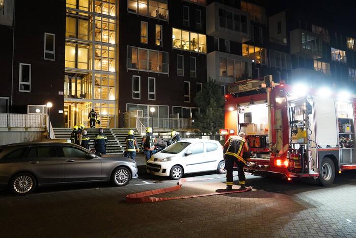 Smeulbrand in appartementencomplex