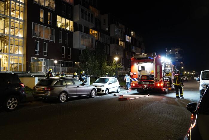 Smeulbrand in appartementencomplex