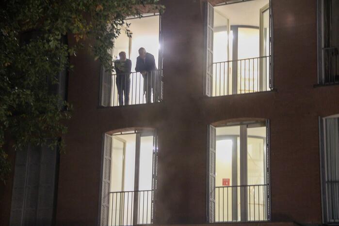 Appartementen ontruimd door brand in trappenhuis