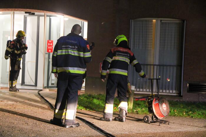 Appartementen ontruimd door brand in trappenhuis