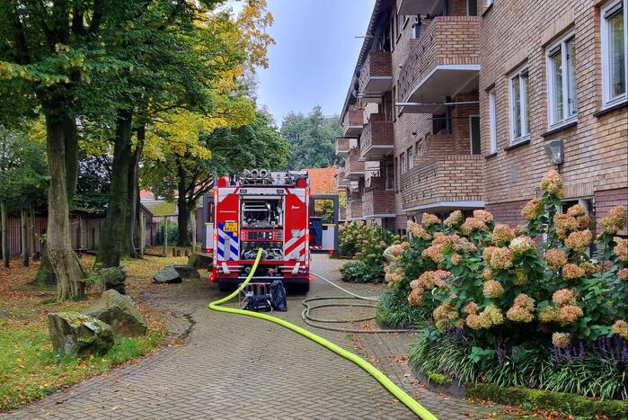 Brand in woning van portiekflat