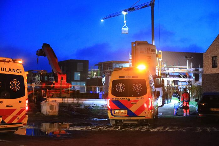 Bouwvakker zwaargewond bij ongeval op bouwterrein