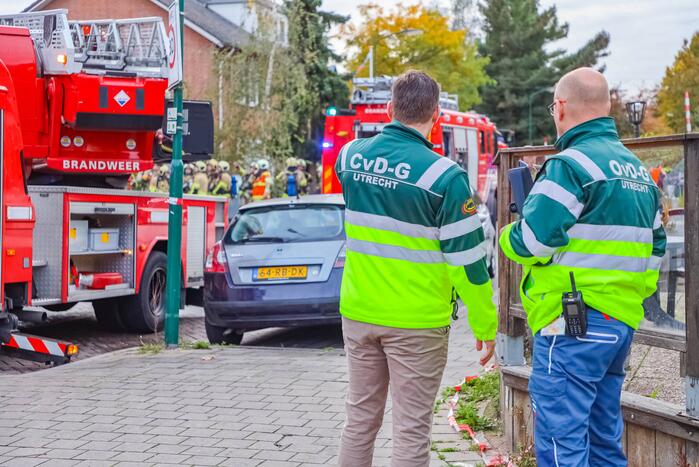 Grote brand in cafe met bovenwoning