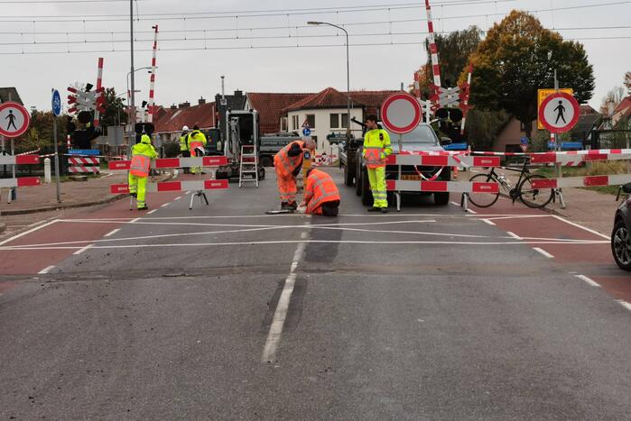 Spoorweg overgang definitief afgesloten
