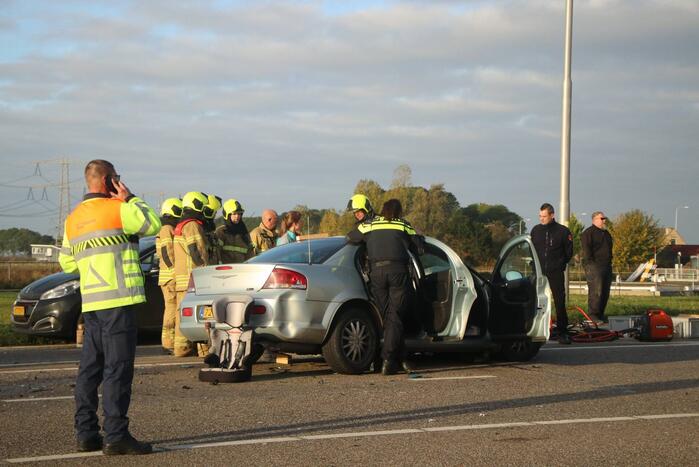 Ravage na botsing tussen meerdere voertuigen