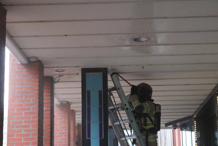 Brand tussen plafondplaten Fair Play Casino