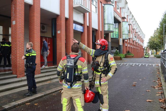 Brand tussen plafondplaten Fair Play Casino