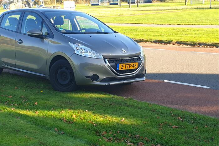 Overstekende fietser aangereden