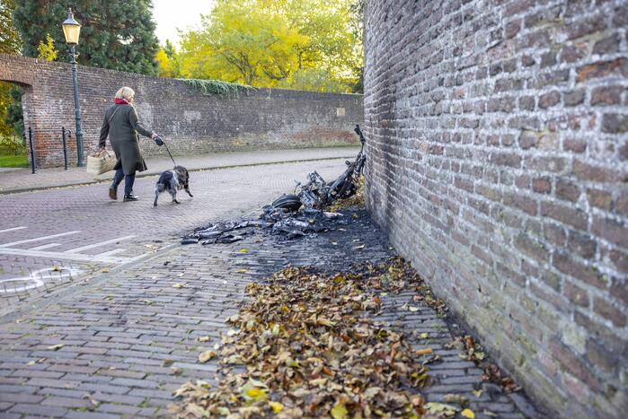 Twee Go-Sharing-deelscooters in vlammen opgegaan