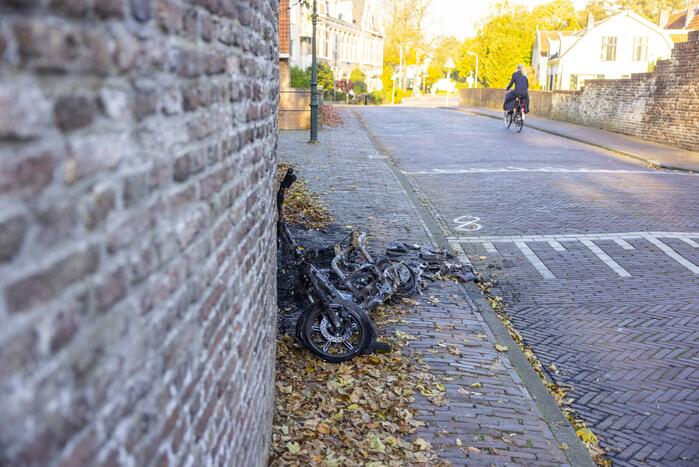 Twee Go-Sharing-deelscooters in vlammen opgegaan