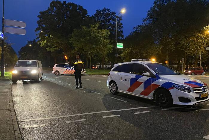 Personenauto in botsing met voetganger