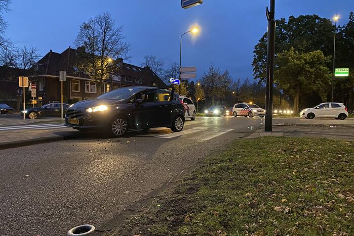 Personenauto in botsing met voetganger