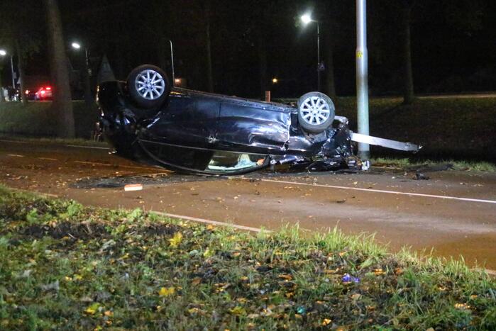 Twee gewonden bij zware crash