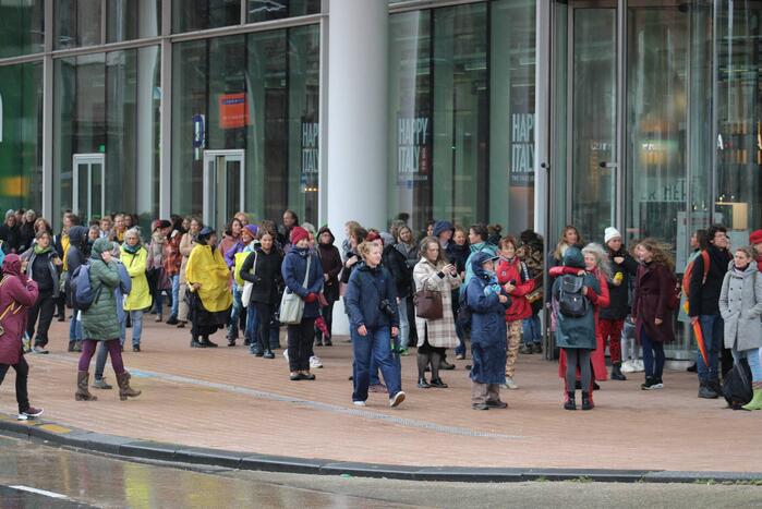Politie aanwezig bij demonstratie