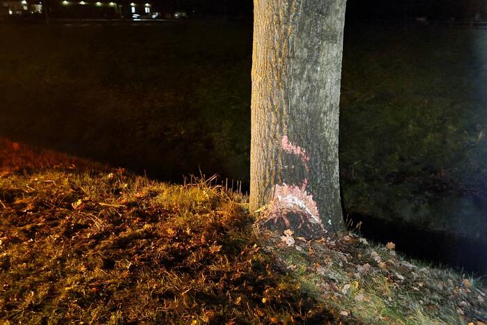 Auto belandt in sloot na ongeval