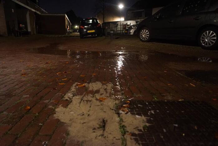 Tijdelijk minder of geen waterdruk door waterlekkage