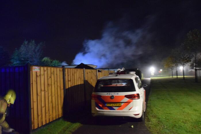 Stacaravan verwoest door brand