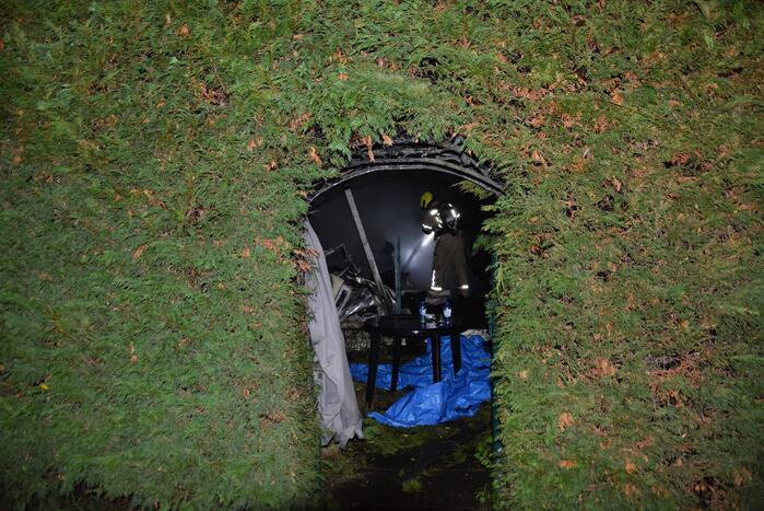 Stacaravan verwoest door brand