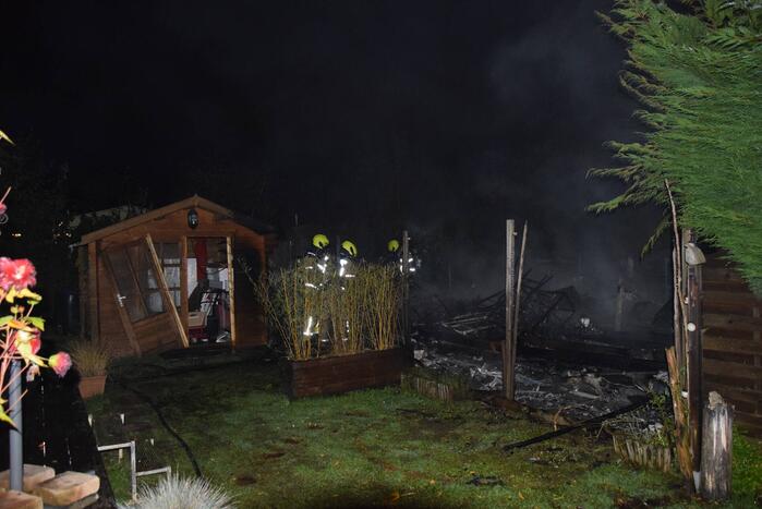 Stacaravan verwoest door brand