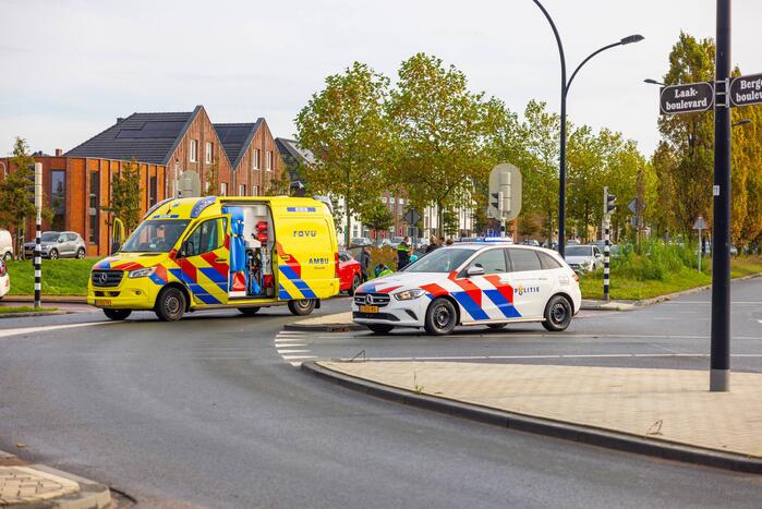 Kop-staart botsing voor stoplicht