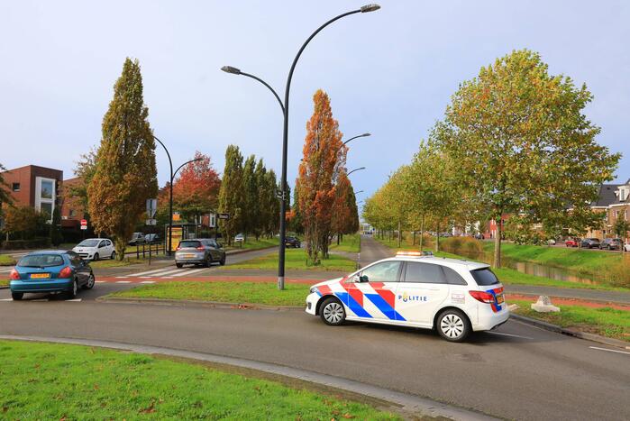 Kop-staart botsing voor stoplicht
