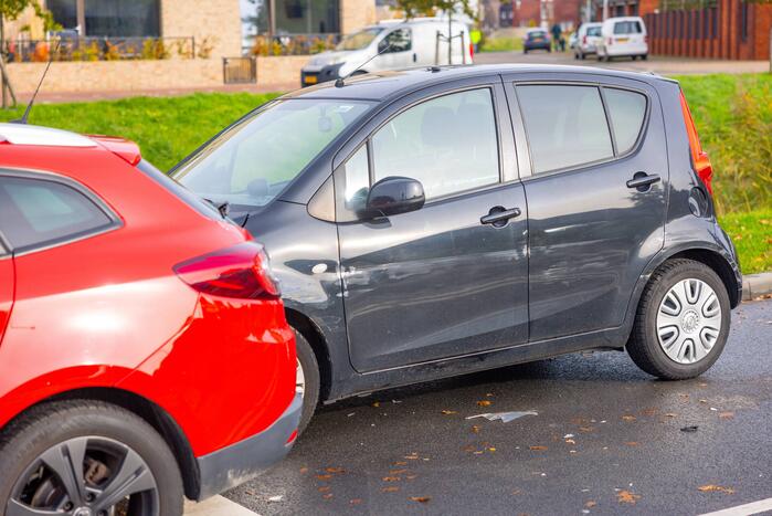 Kop-staart botsing voor stoplicht