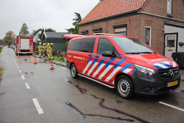 Flinke olielekkage in woonboot