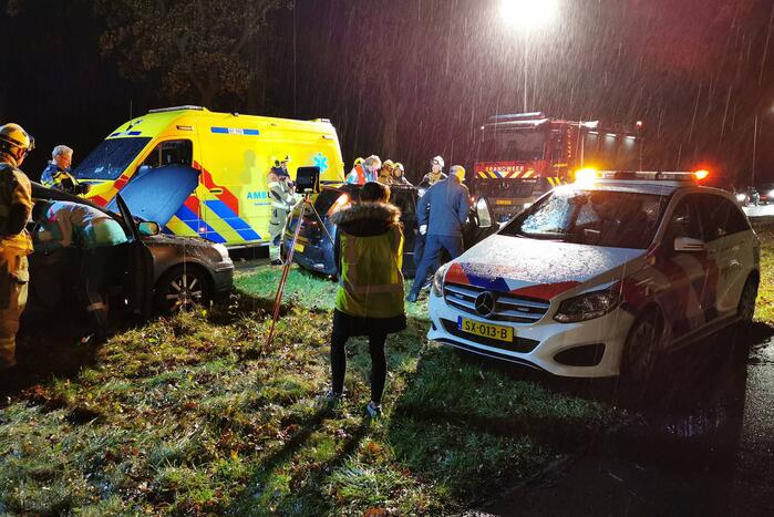 Twee auto's betrokken bij aanrijding