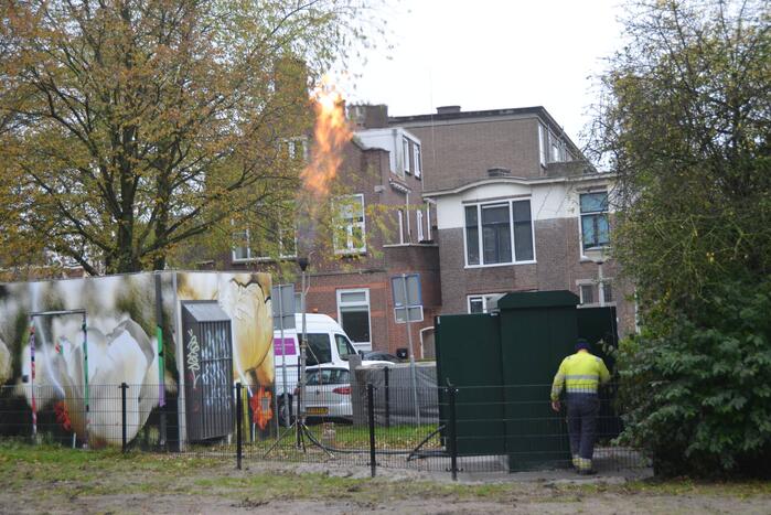 Dakbrand blijkt affakkelen van gas