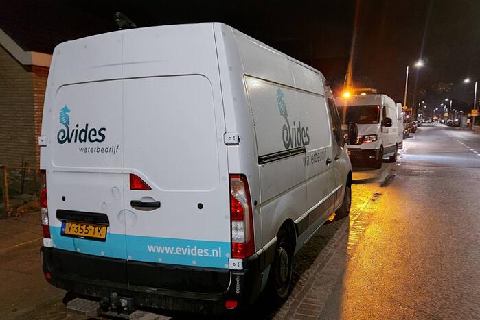 Breuk in waterleiding zorgt voor verminderde waterdruk