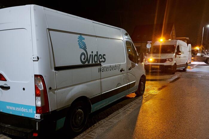 Breuk in waterleiding zorgt voor verminderde waterdruk