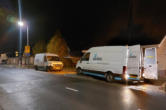 Breuk in waterleiding zorgt voor verminderde waterdruk