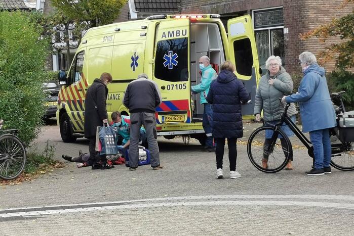 Fietsster gaat onderuit en raakt gewond
