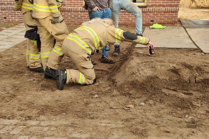 Gasleiding geraakt bij werkzaamheden