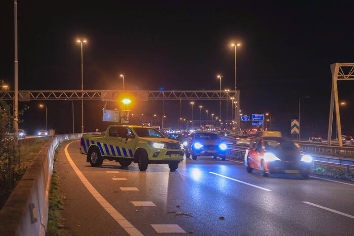 Schade bij kettingbotsing op snelweg