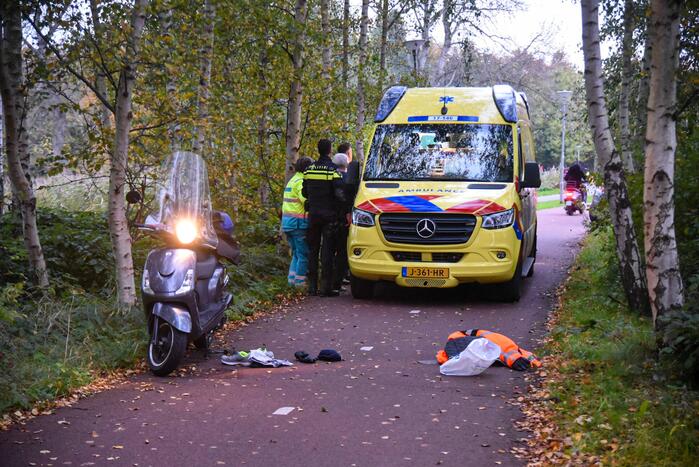 Scooterrijder gewond na flinke valpartij