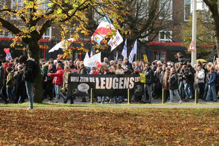 Grote demonstratie tegen coronamaatregelen