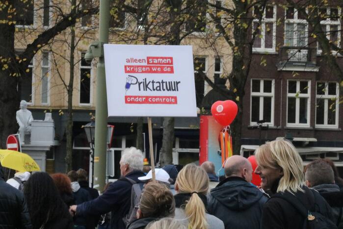 Grote demonstratie tegen coronamaatregelen