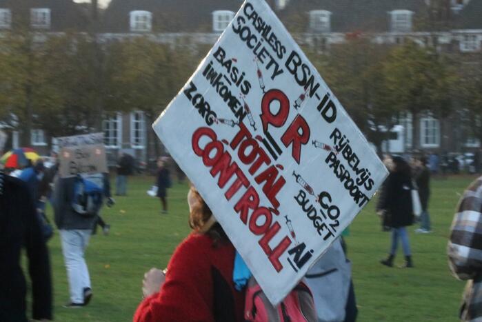 Grote demonstratie tegen coronamaatregelen