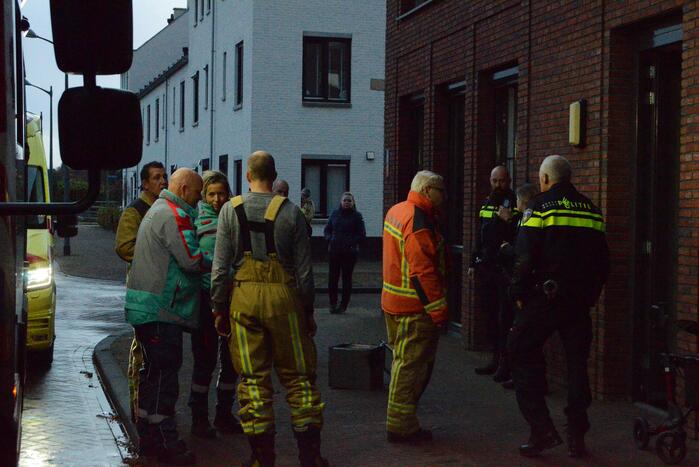 Magnetron vat vlam in keuken