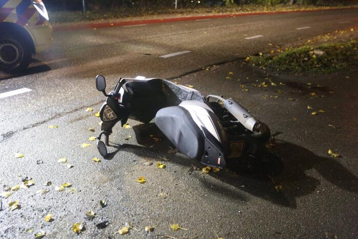 Scooterrijder gewond bij eenzijdig ongeval