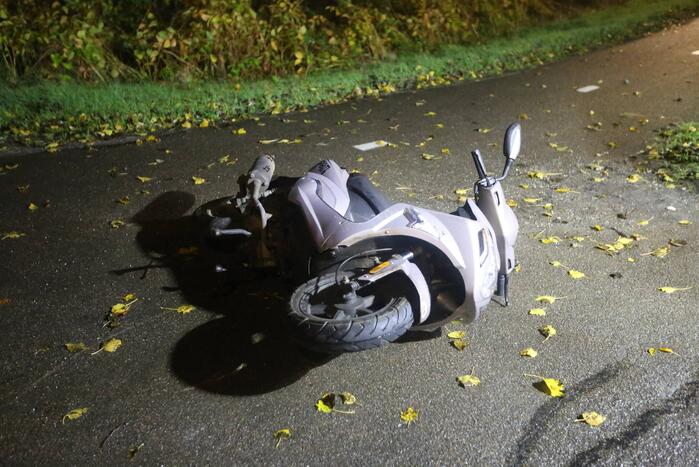 Scooterrijder gewond bij eenzijdig ongeval