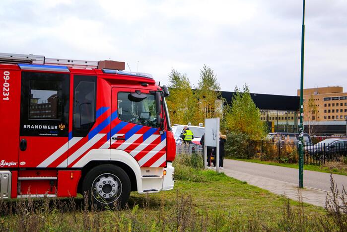 Brand gesticht in parkeergarage