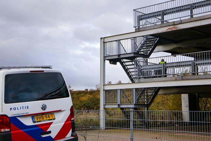 Brand gesticht in parkeergarage