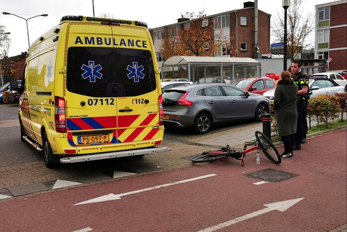 Fietser betrokken bij ongeval met auto
